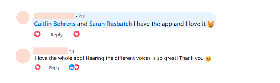 Genuine RESET Facebook feedback