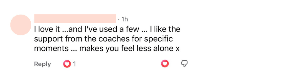 Genuine RESET Facebook feedback